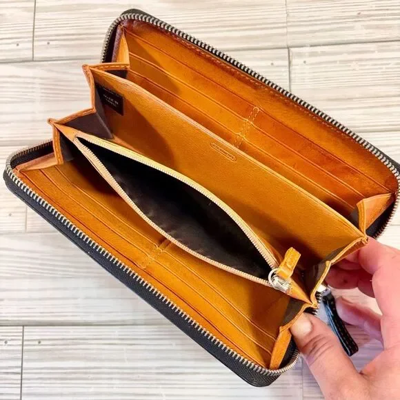 046-Coach:F14887 Laura Leather Tote Bag w/ Patten Leather Trim Bag & Wallet Set - Picture 11 of 11